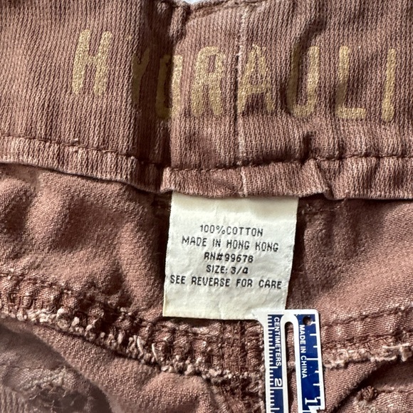 Hydraulic light brown mid rise Jeans with Button Detail 3/4 - Picture 11 of 11